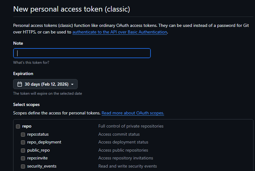 Token generado - copiar