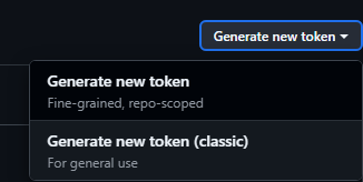 Generate token classic