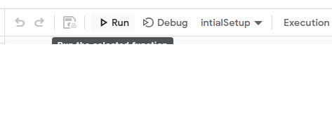 Paso 6: Ejecutar la función initialSetup